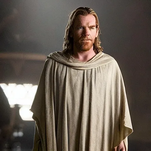 Image similar to ewan mcgregor as jesus