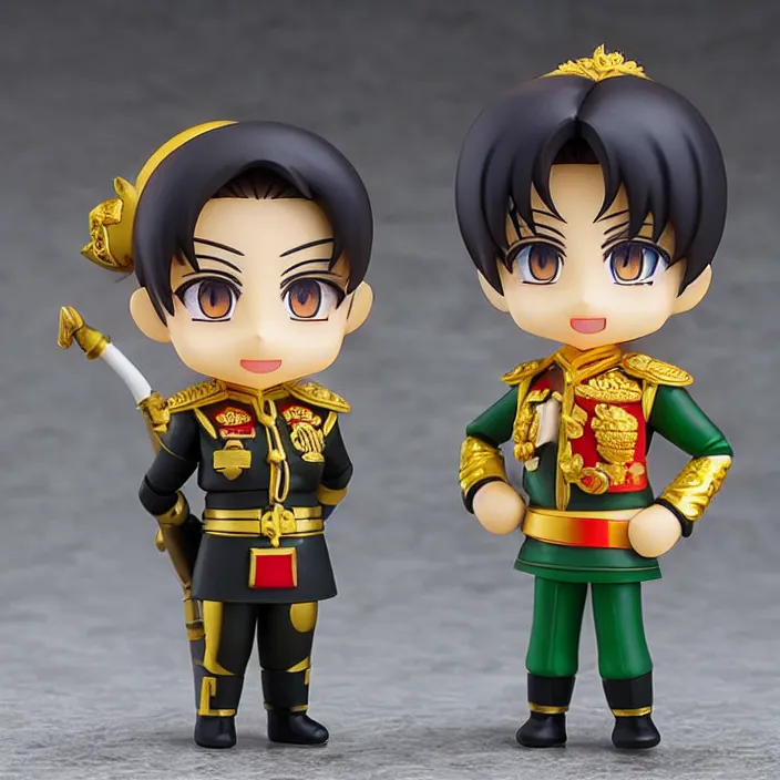 Image similar to Min Aung Hlaing from Myanmar, An anime Nendoroid of dictator Min Aung Hlaing from Myanmar , figurine, detailed product photo