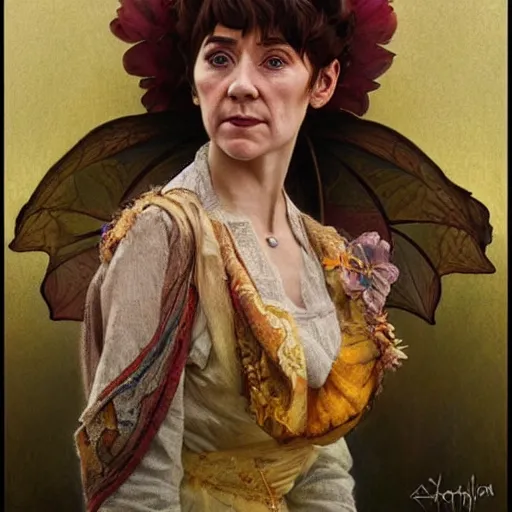 Image similar to amazing lifelike award winning pencil illustration of young Dot cotton trending on art station artgerm Greg rutkowski alphonse mucha cinematic