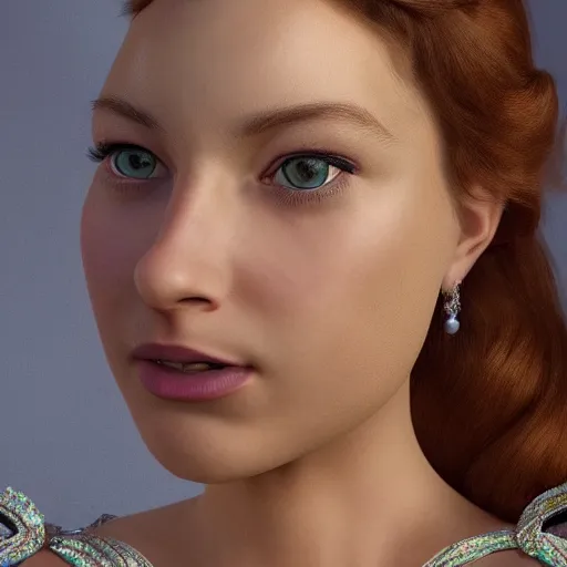 Prompt: stunning award winning hyperrealistic hdr 8 k highly detailed portrait photo of princess daisy as a real human