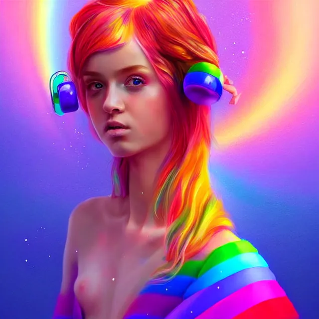 Prompt: epic professional digital art of 🌈 🙄 🔔 👗, best on artstation, cgsociety, wlop, cosmic, epic, stunning, gorgeous, much detail, much wow, masterpiece