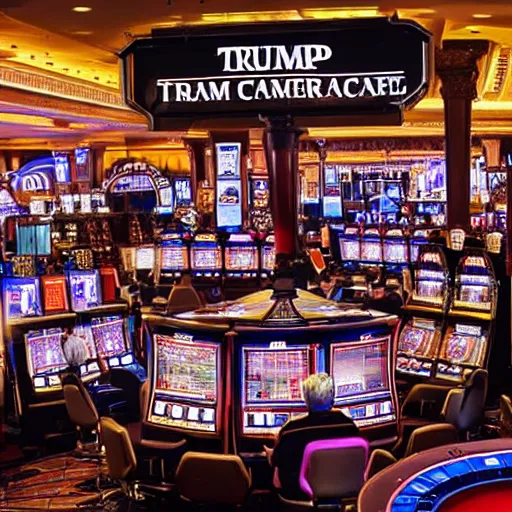 Prompt: Trump Presidential Library and Casino