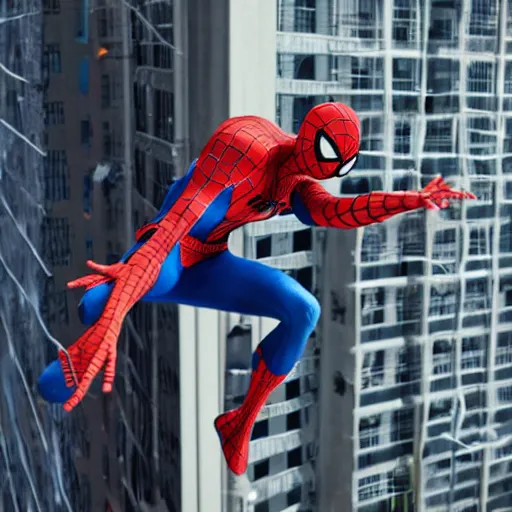 Image similar to Zendeya playing Spiderman