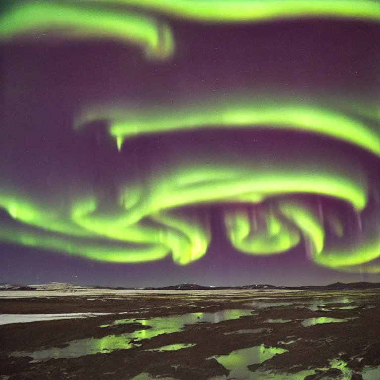 Prompt: a master painting of iceland aurora borealis, sharp focus, very detaied, by berthe morisot