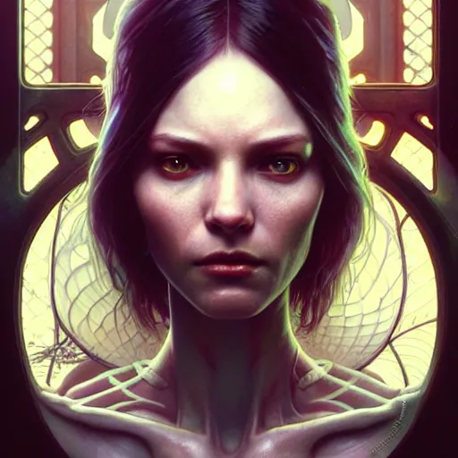 Prompt: an alien, ultra realistic, concept art, intricate details, eerie, highly detailed, photorealistic, octane render, 8 k, unreal engine. art by artgerm and greg rutkowski and charlie bowater and magali villeneuve and alphonse mucha