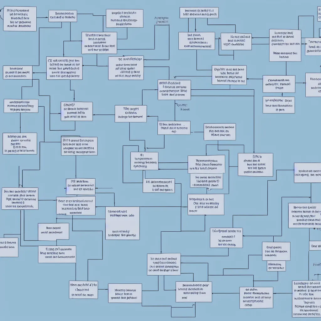 Image similar to flow chart diagram of the first succesful AGI model, incscape, excalidraw