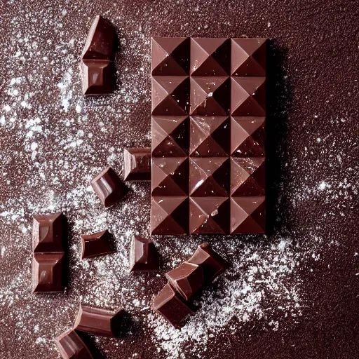 Image similar to dark chocolate relief of like till lindemann, dark chocolate painting, made of chocolate relief, 8 k resolution, professional photo of chocolate relief of