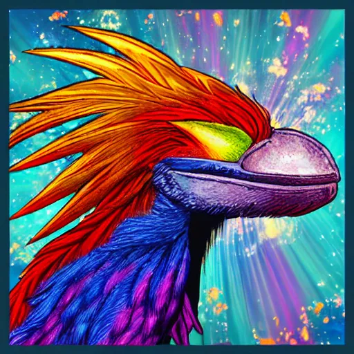 Prompt: Rainbow Phoenix