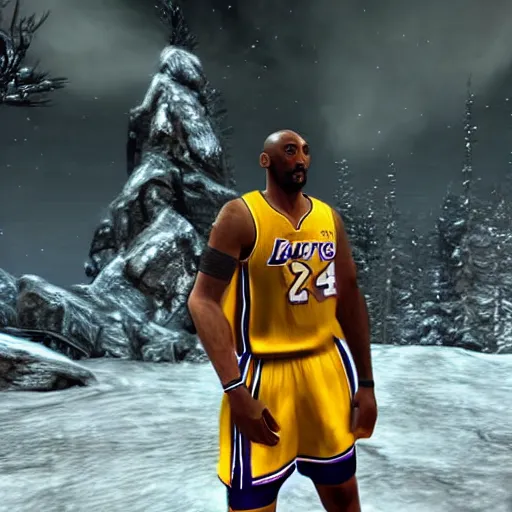 Image similar to kobe bryant in skyrim