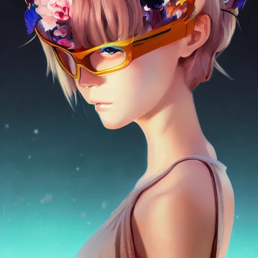 Prompt: portrait of anime pixie character with flower crown hair, manga cover, highly detailed, digital painting, artstation, concept art, sharp focus, illustration, strong brush stroke, anime sharp focus, ghibli studio, art by ilya kuvshinov, rossdraws