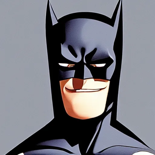 Prompt: batman as a pixar character, portrait