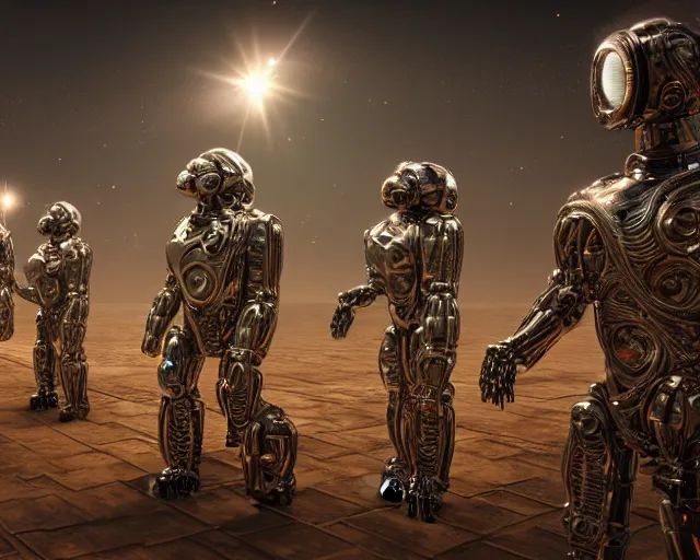 Image similar to love, joy, realistic textured magnetosphere humanoids, complex cybernetic glowing vortexes, large array, ornate, cinematic light shadows, hdr refractions, insanely detailed rendering, cybernetic civilisations, 8 k, *
