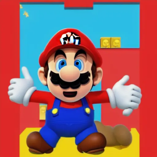 Image similar to portrait of Super Mario as Kanye West, morph