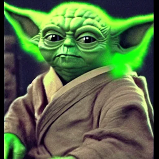 Image similar to furious angry evil big huge yoda