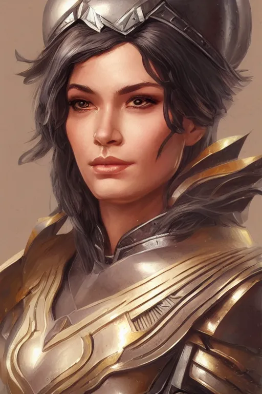 Image similar to amazon valkyrie athena, d & d, fantasy, portrait, highly detailed, headshot, digital painting, trending on artstation, concept art, sharp focus, illustration, art by artgerm and greg rutkowski and magali villeneuve