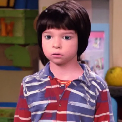 Image similar to donald trumo as a child in Icarly episode 4k