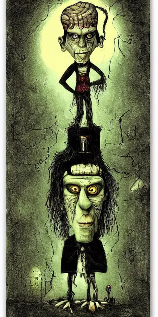 Image similar to frankenstein by alexander jansson