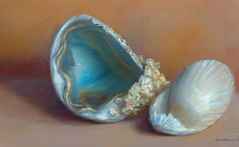 Image similar to Beautiful alchemy seashell. By Konstantin Razumov, highly detailded