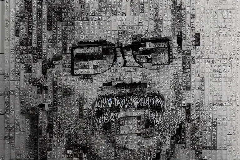 Prompt: the philosopher Edmund Husserl, made out of Legos, photo realistic
