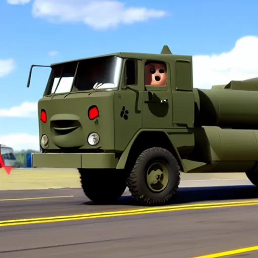 Image similar to himars in cars pixar movie