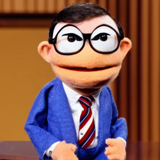 Prompt: John Oliver as a muppet