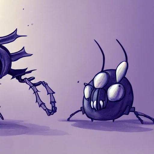 Image similar to hollow knight the bug warier, trending on art station