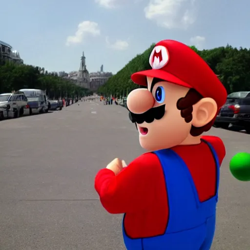 Image similar to Mario in real life