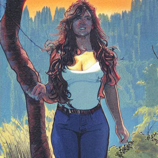 Image similar to a portrait of a character in a scenic environment by Deodato, Mike.