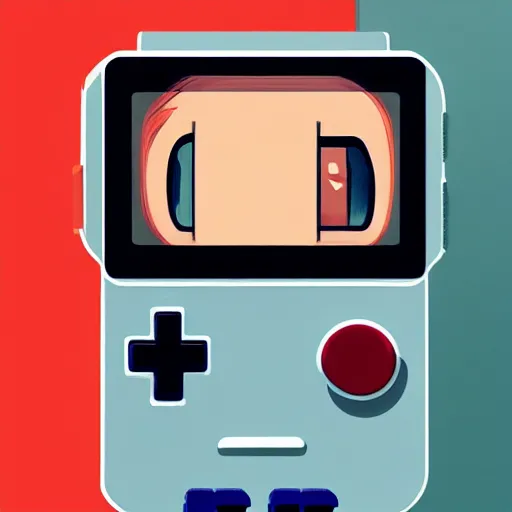 Image similar to face icon stylized minimalist game boy advance, loftis, cory behance hd by jesper ejsing, by rhads, makoto shinkai and lois van baarle, ilya kuvshinov, rossdraws global illumination