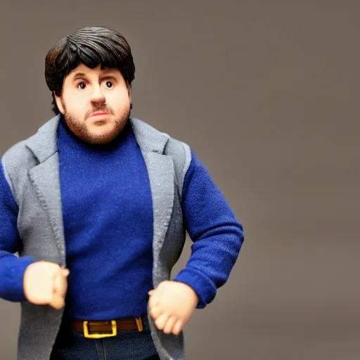 Image similar to youtuber Jontron action figure, 4k photo