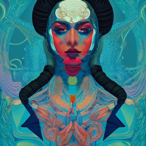 Prompt: portrait of godel's consistency of the axiom of choice, by tristan eaton, victo ngai, peter mohrbacher, artgerm,