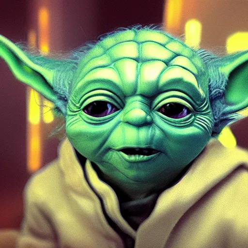 Prompt: Yoda eating blue cookies, hyperdetailed, artstation, cgsociety, 8k