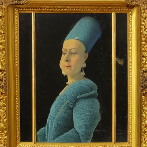 Prompt: 19th century portrait of Marge Simpson