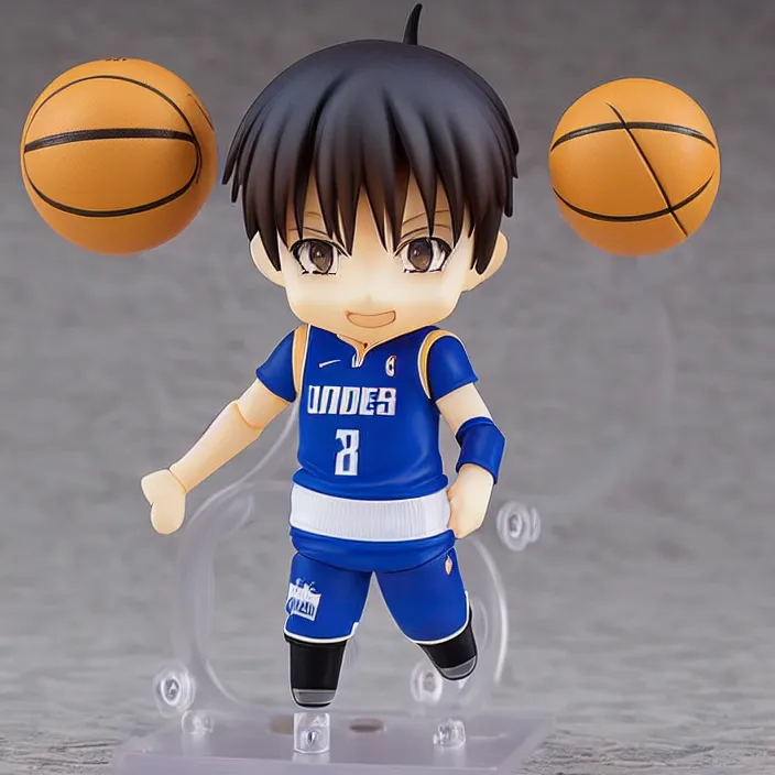 Prompt: an anime nendoroid of luka doncic, figurine, detailed product photo