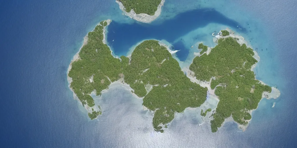 Image similar to North South Oriented Island