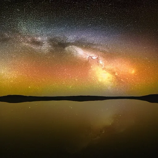 Image similar to Milky Way as seen in the night sky of an alien planet, NASA true color image