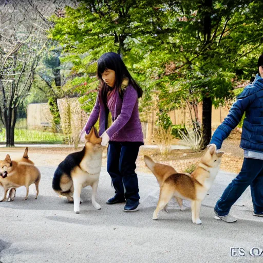 Image similar to shiba inu holding club in hands, ( eos 5 ds r, iso 1 0 0, f / 8, 1 / 1 2 5, 8 4 mm, postprocessed, sharp )