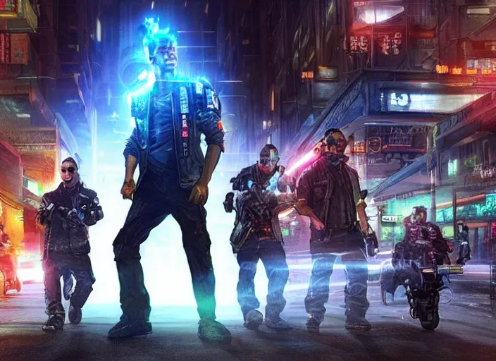 Image similar to A still from the set of Shadowrun 2023, movie film, highly detailed, HDR