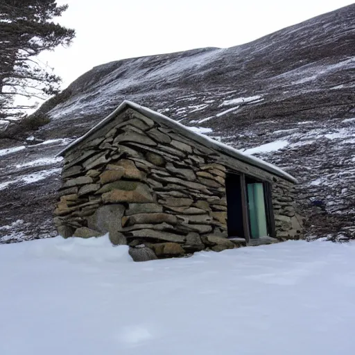 Image similar to remote bothy in the Cairngorm mountains