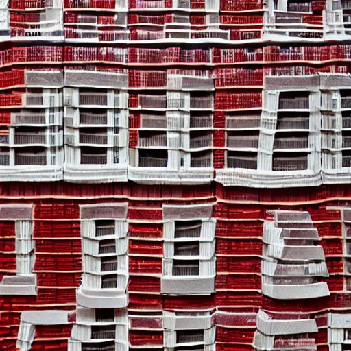 Prompt: the buildings of london made from fresh tomato slices. urban atmosphere. high quality 8 0 mm photography.