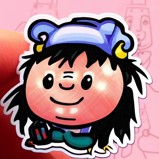 Image similar to cute sticker of baba is you videogame