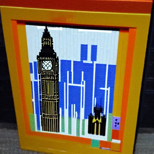 Image similar to Big Ben, London, made from Lego