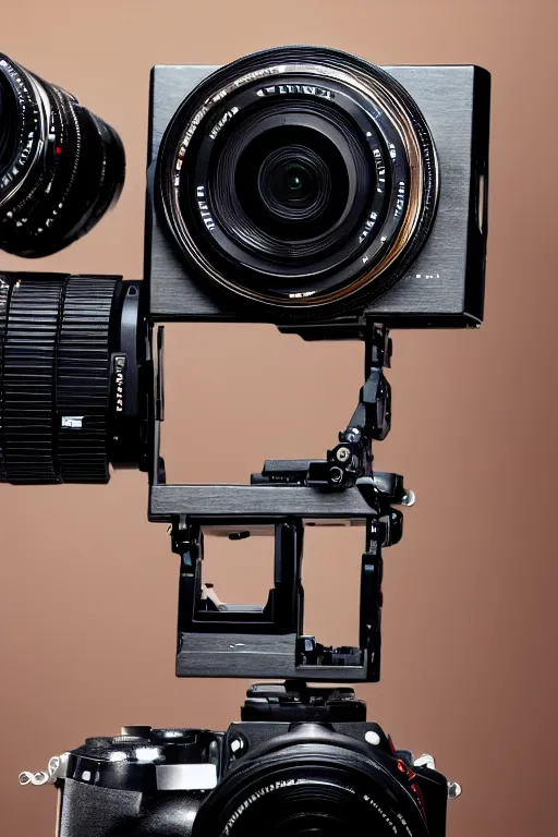 Image similar to The most complex looking camera like machine ever made, internals revealed photo taken by someone who doesn't know how to use a camera by Annie Lebovitz and Steve McCurry Ultra detailed, hyper realistic, 4k