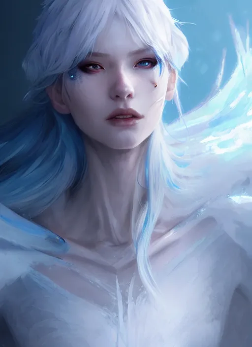 Image similar to character concept art of a ice sorceress, key visual, realistic shaded perfect face, fine details, dystopian environment and background, by stanley artgerm lau, wlop, rossdraws, james jean, andrei riabovitchev, marc simonetti, and sakimichan, trending on artstation