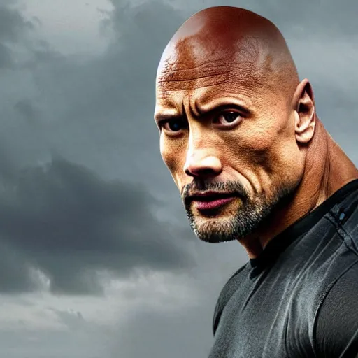 Prompt: Dwayne Johnson in The Walking Dead 4K quality super realistic