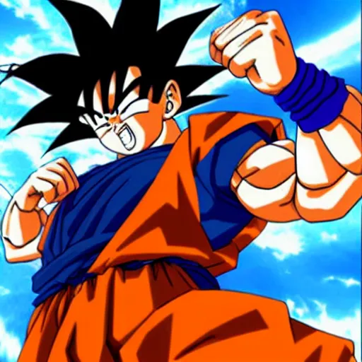 Image similar to goku with dreadlocks, dbz