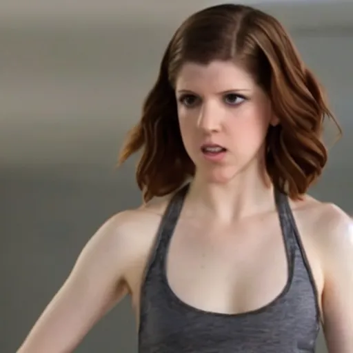 Image similar to still of Anna Kendrick as Ricky Balboa in Rocky remake 2029