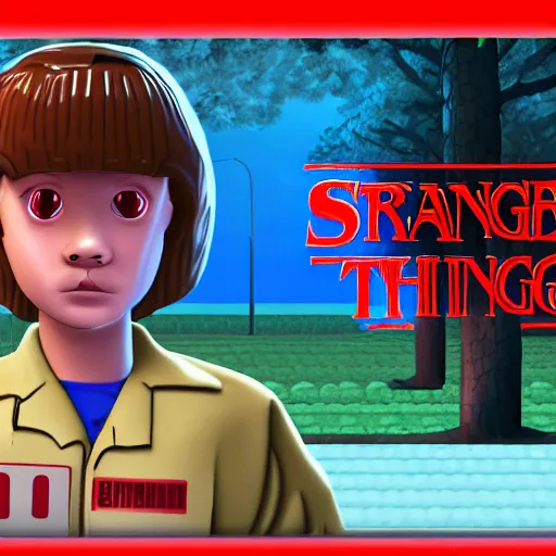 Prompt: Stranger Things 4 in roblox