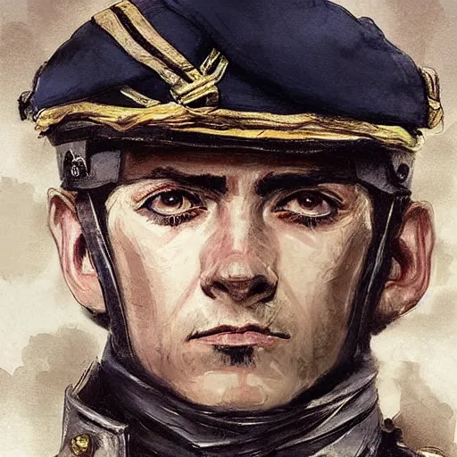 Prompt: portrait of a one eyed spanish navy officer blas de lezo, face portrait, 1 8 th century clothing, epic, tragic, military art, fantasy, dieselpunk, hd shot, digital portrait, beautiful, artstation, comic style, by artgerm, guy denning, jakub rozalski, magali villeneuve and charlie bowater