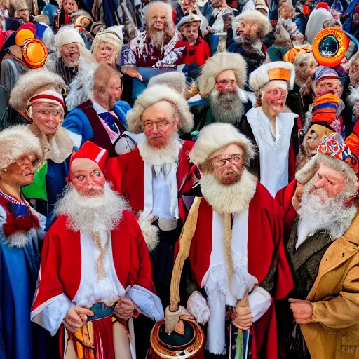 Prompt: closeup portrait of dutch people celebrating sinterklaas, natural light, sharp, detailed face, magazine, press, photo, Steve McCurry, David Lazar, Canon, Nikon, focus